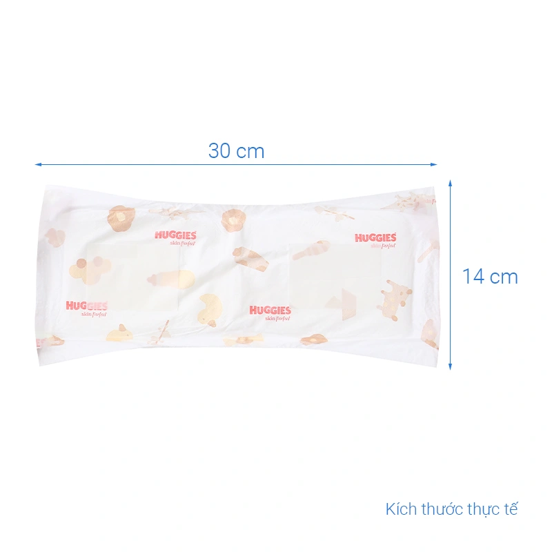 Miếng lót Huggies Skin Perfect size NB1 108 + 9 miếng (Dưới 5 kg) - Giao bao bì cộng miếng ngẫu nhiên 8
