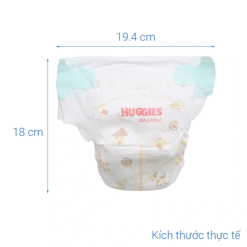 Tã dán Huggies Skin Perfect size S 54 miếng (4 - 8 kg) - Giao bao bì +0/+4/+6 ngẫu nhiên 5