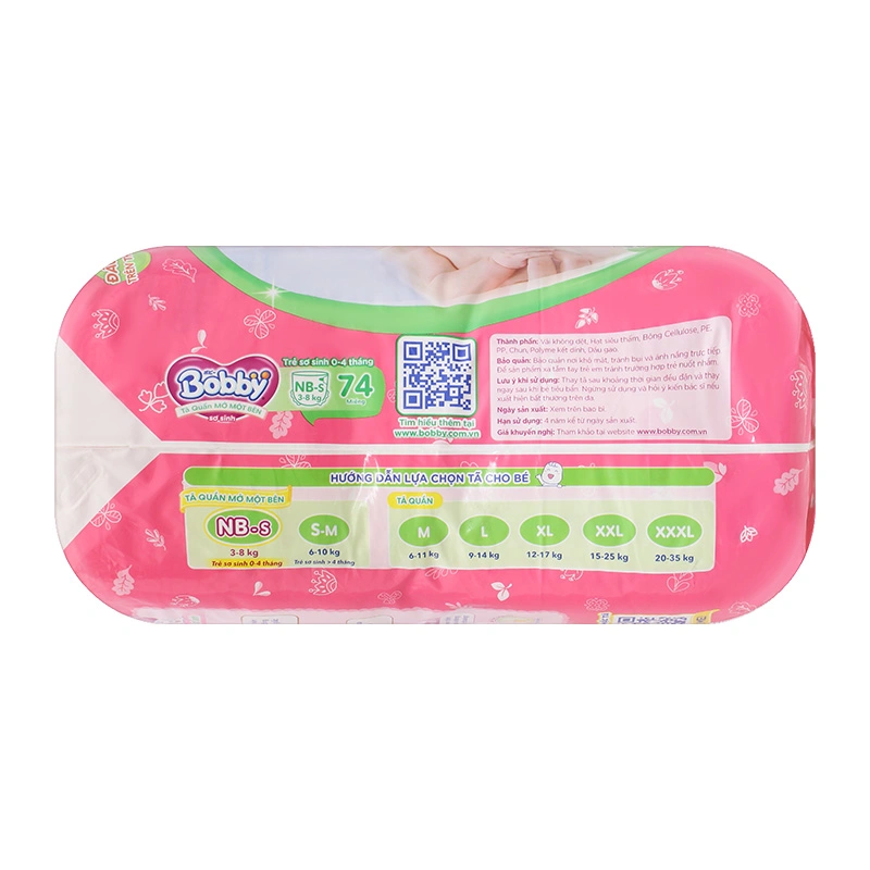 Tã quần mở một bên Bobby size NB-s 74 miếng (3 - 8 kg) 4