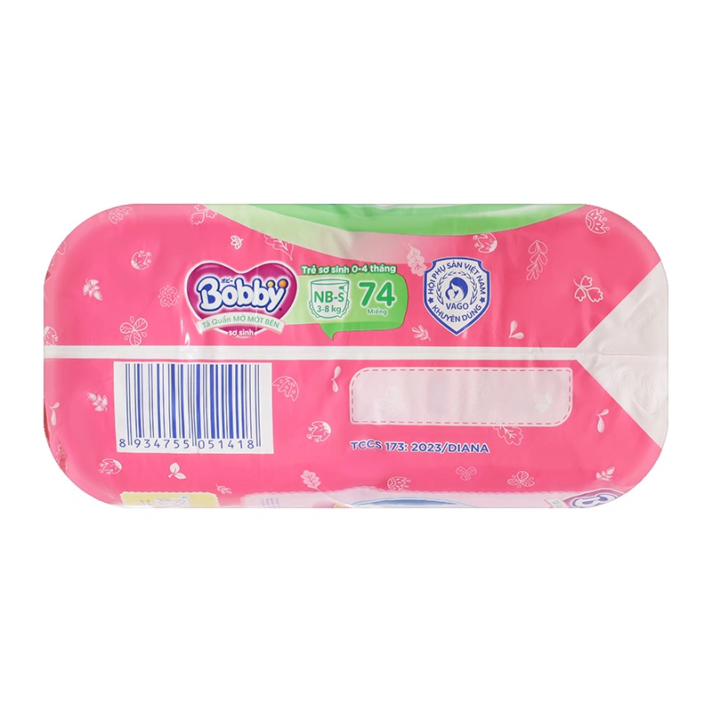 Tã quần mở một bên Bobby size NB-s 74 miếng (3 - 8 kg) 5