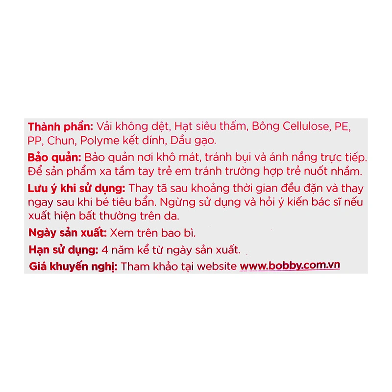 Tã quần mở một bên Bobby size S-m 62 miếng (6 - 10 kg) 13