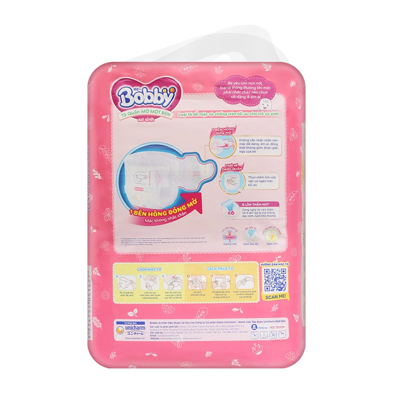 Tã quần mở một bên Bobby size S-m 62 miếng (6 - 10 kg) 2