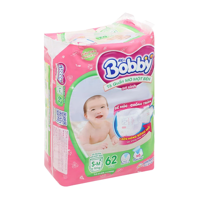 Tã quần mở một bên Bobby size S-m 62 miếng (6 - 10 kg) 3
