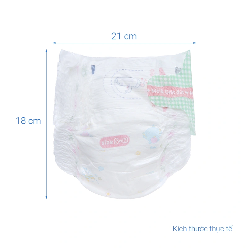 Tã quần mở một bên Bobby size S-m 62 miếng (6 - 10 kg) 8