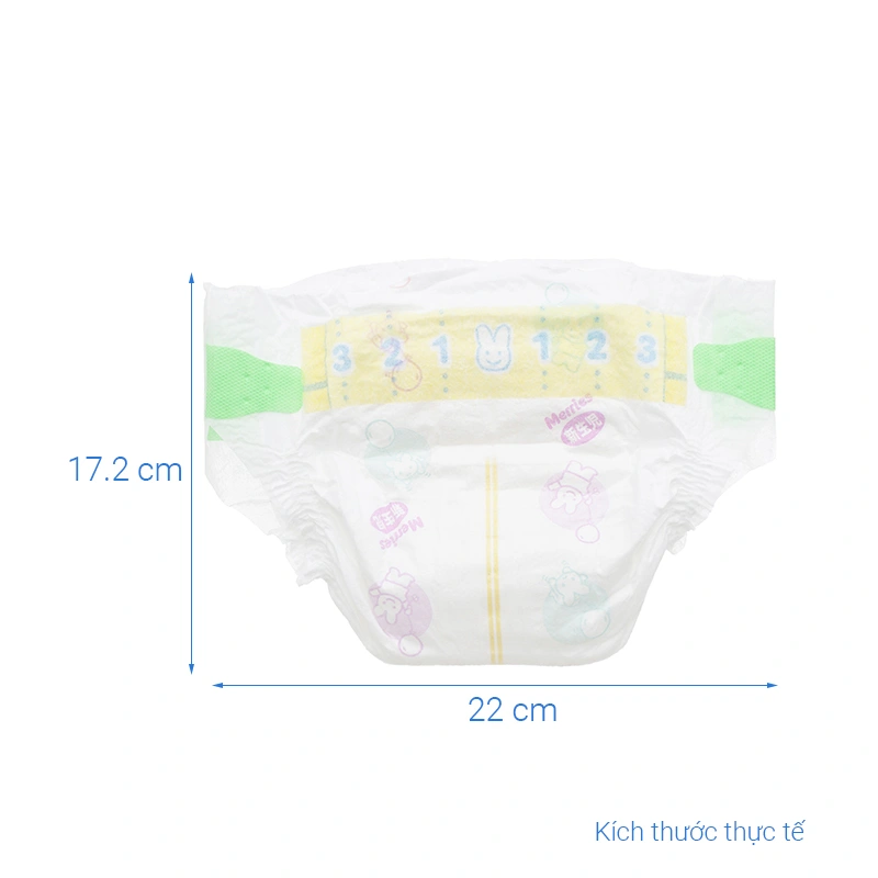 Tã dán Merries size NB 76 miếng (Dưới 5 kg) - Mẫu mới 7