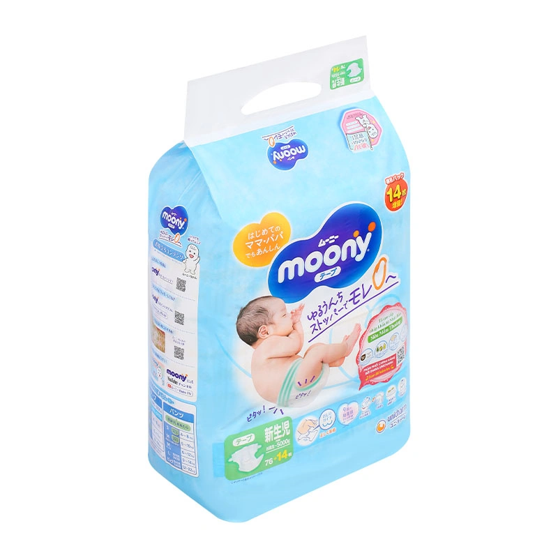 Tã dán Moony size NB 90 miếng (Dưới 5 kg) 37