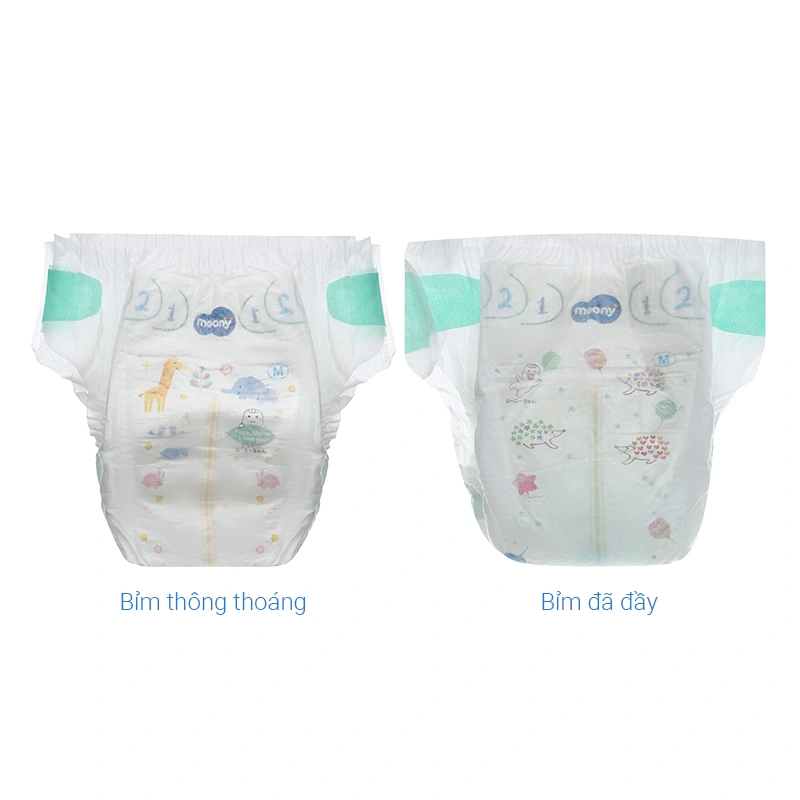 Tã dán Moony size NB 90 miếng (Dưới 5 kg) 59
