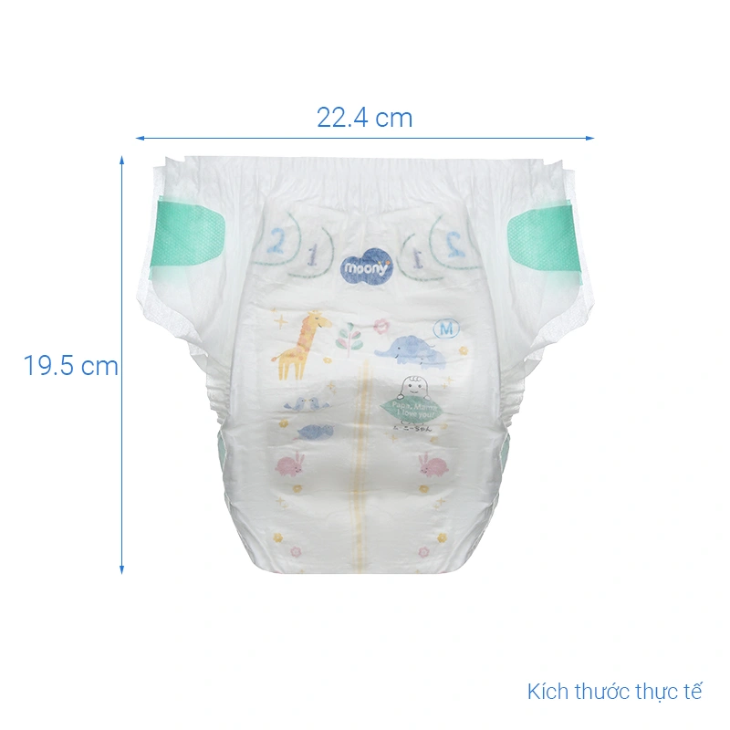 Tã dán Moony size NB 90 miếng (Dưới 5 kg) 54