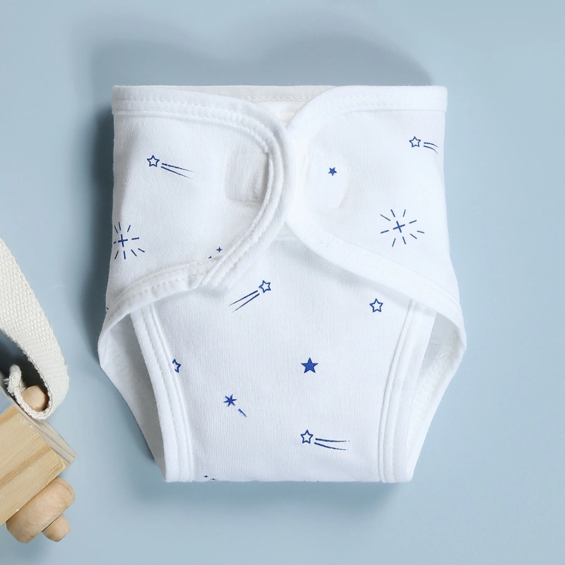 Set 3 tã vải sơ sinh IQ Baby họa tiết sao băng xanh size S1 (3 - 5 kg) 2