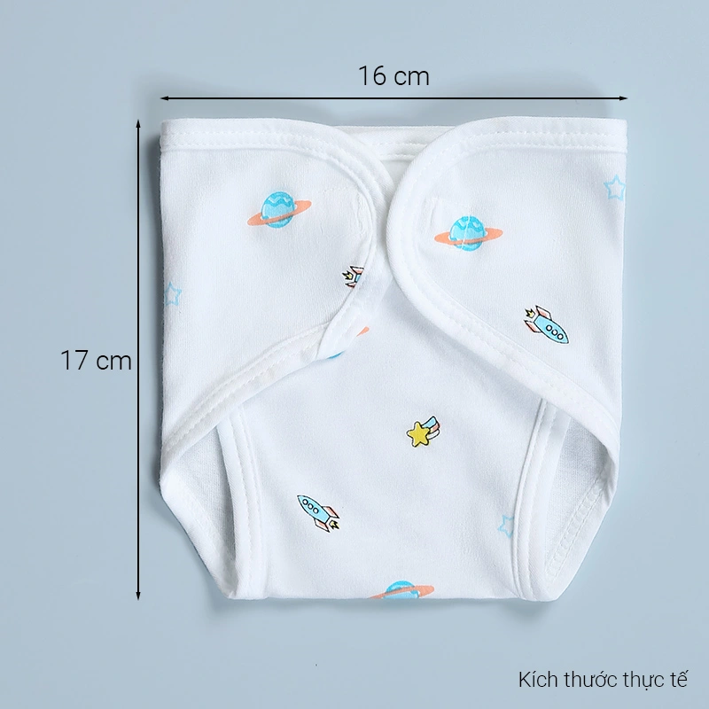 Set 3 tã vải sơ sinh IQ Baby họa tiết quả địa cầu size S2 (5 - 7 kg) 11