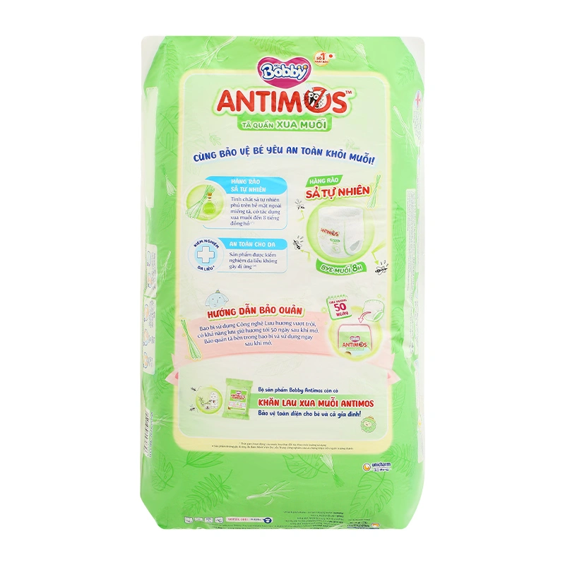 Tã quần Bobby Antimos xua muỗi size M 52 miếng (6 - 11 kg) 26