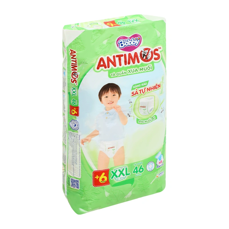 Tã quần Bobby Antimos xua muỗi size M 52 miếng (6 - 11 kg) 27