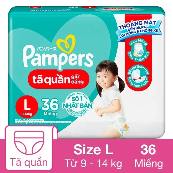 Tã quần Pampers tiết kiệm size M 40 miếng (7 - 12 kg) 3