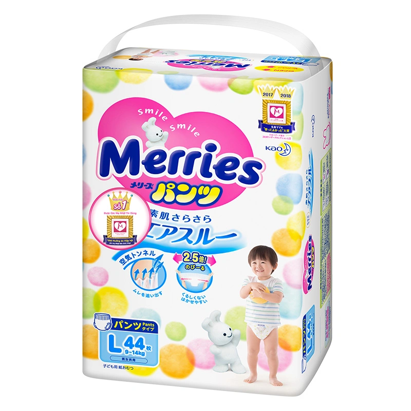 Tã quần Merries size L 44 miếng (9 - 14 kg) 3