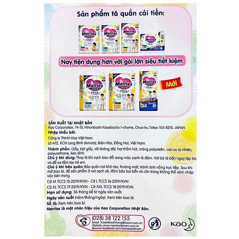 Tã quần Merries size L 44 miếng (9 - 14 kg) 6