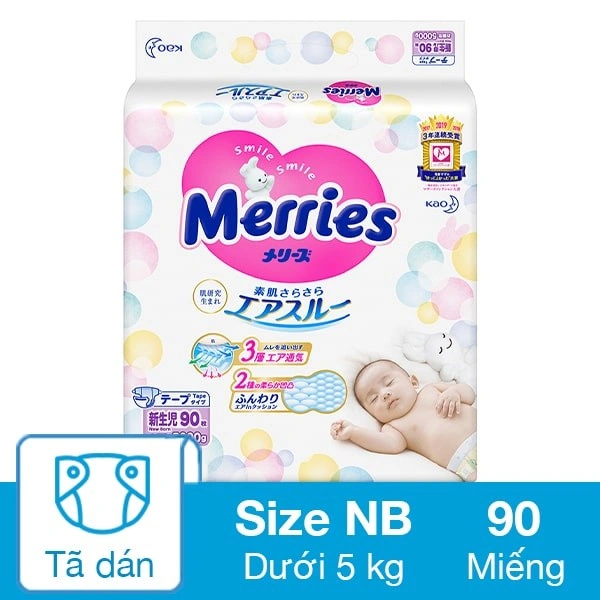 Tã dán Merries size L 54 miếng (9 - 14 kg) 14