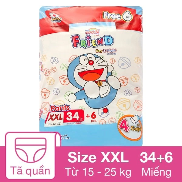 Tã quần GOO.N Friend Pants size M 60 miếng (7 - 12 kg) 3
