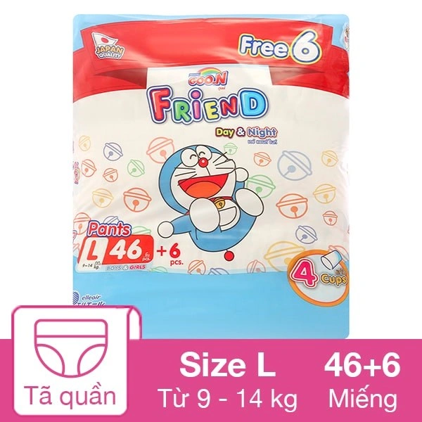 Tã quần GOO.N Friend Pants size M 60 miếng (7 - 12 kg) 5