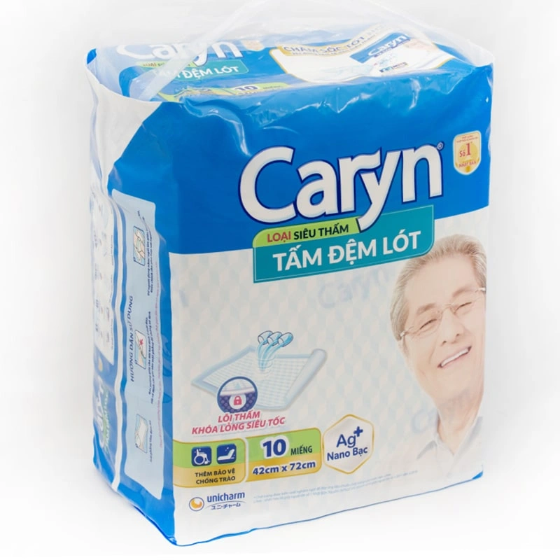 Tấm đệm lót Caryn siêu thấm size L 10 miếng 2