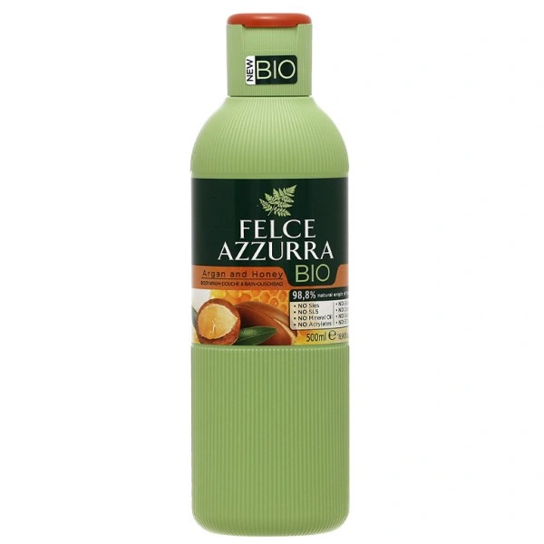 Sữa tắm hữu cơ Felce Azzurra dầu argan và mật ong 500 ml 1