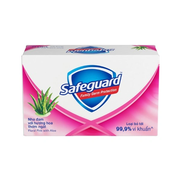 Xà bông cục Safeguard nha đam diệt khuẩn hương hoa thơm ngát 130g 1