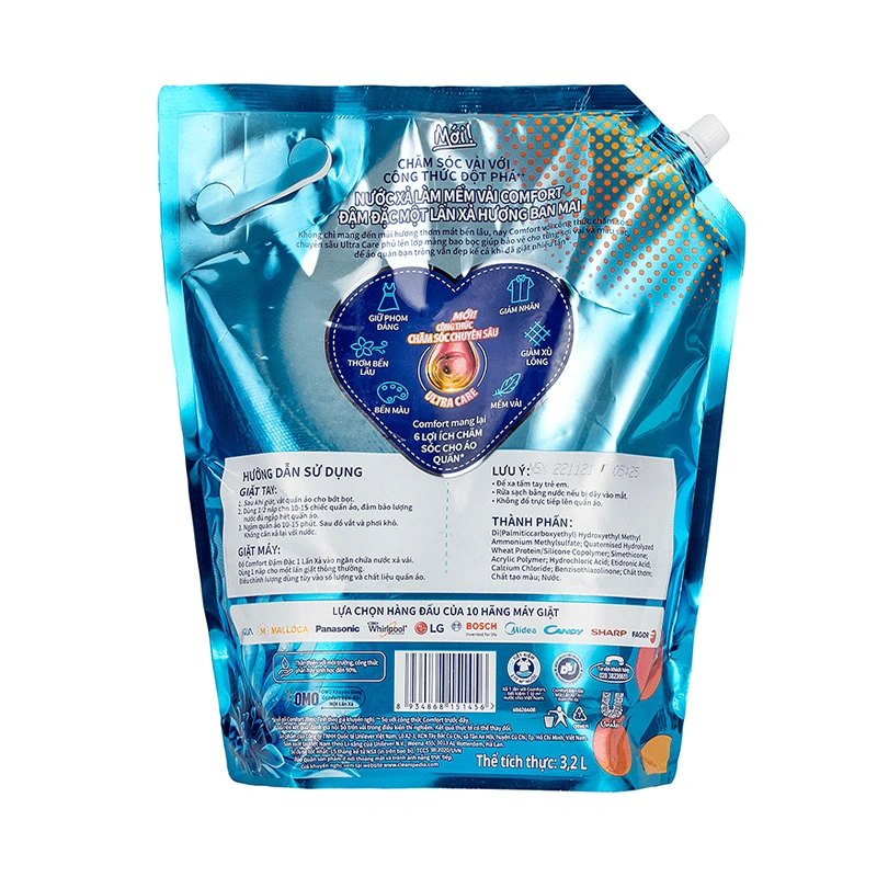 Nước xả Comfort 1 Lần Xả hương ban mai túi 3.8 lít 20