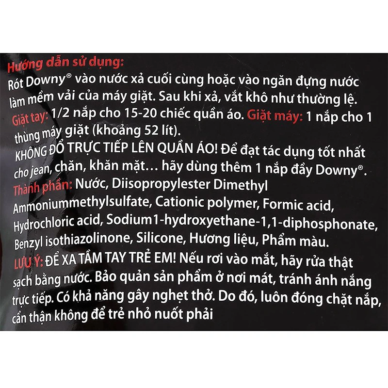 Nước xả Downy Đam Mê hương nước hoa túi 3 lít 4