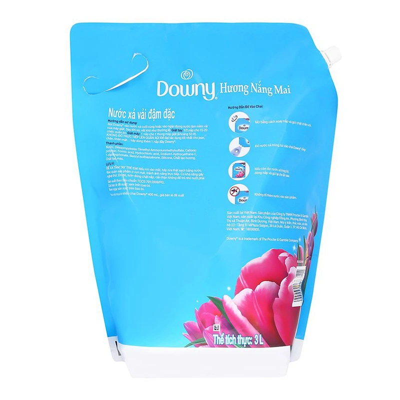 Nước xả Downy hương nắng mai túi 3 lít 2