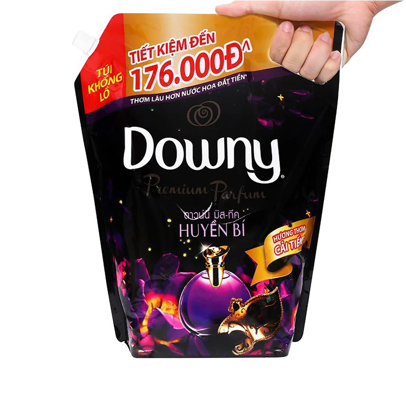 Nước xả Downy Huyền Bí hương mộc lan, hoa violet và hoa bưởi túi 1.58 lít 10