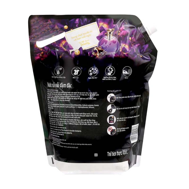 Nước xả Downy Huyền Bí hương mộc lan, hoa violet và hoa bưởi túi 1.58 lít 14