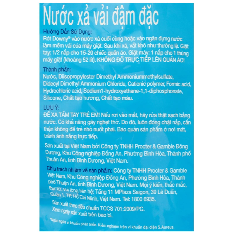 Nước xả Downy Chống Khuẩn hương nắng mai túi 3.5 lít 4