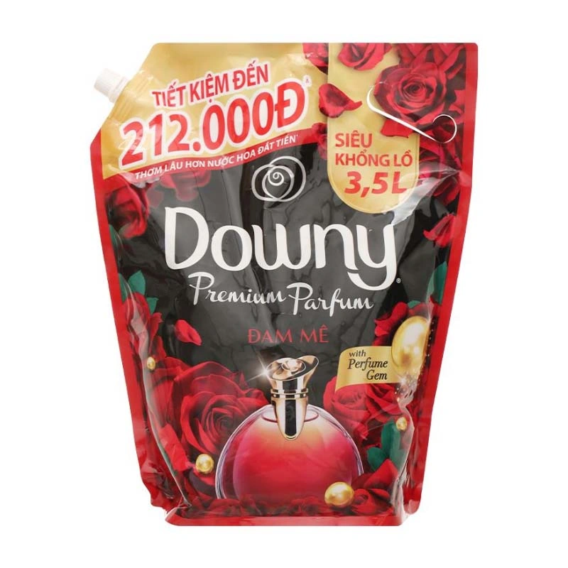 Nước xả Downy Đam Mê hương nước hoa túi 3 lít 9