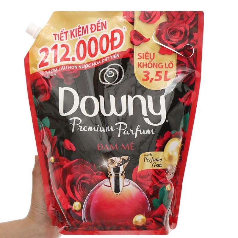 Nước xả Downy Đam Mê hương nước hoa túi 3 lít 11