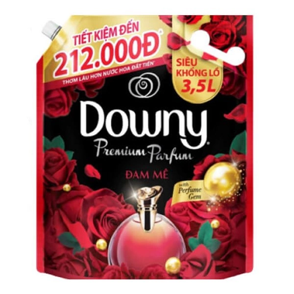 Nước xả Downy Đam Mê hương nước hoa túi 3 lít 8