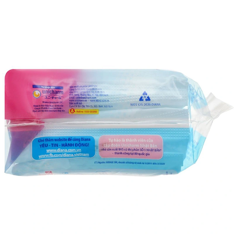 Băng vệ sinh ban ngày Diana Siêu Thấm Cool Fresh chống tràn có cánh 8 miếng 3