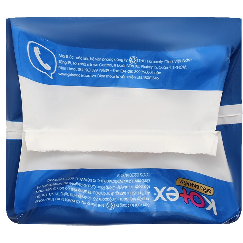 Băng vệ sinh ban đêm Kotex Siêu Ban Đêm chống tràn có cánh 8 miếng 7