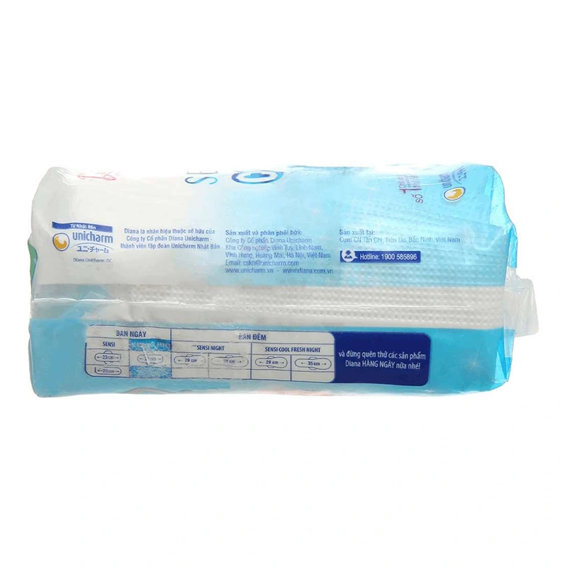 Băng vệ sinh ban ngày Diana Sensi Cool Fresh siêu mỏng không cánh 8 miếng 3
