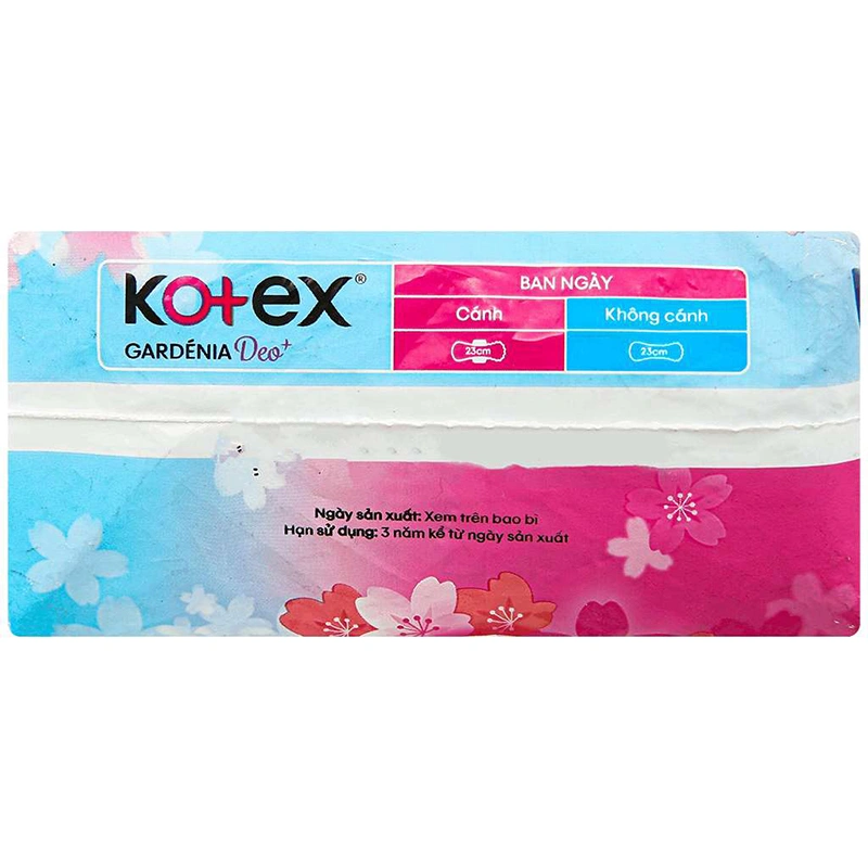 Băng vệ sinh ban ngày Kotex Gardénia siêu mỏng có cánh 8 miếng 4