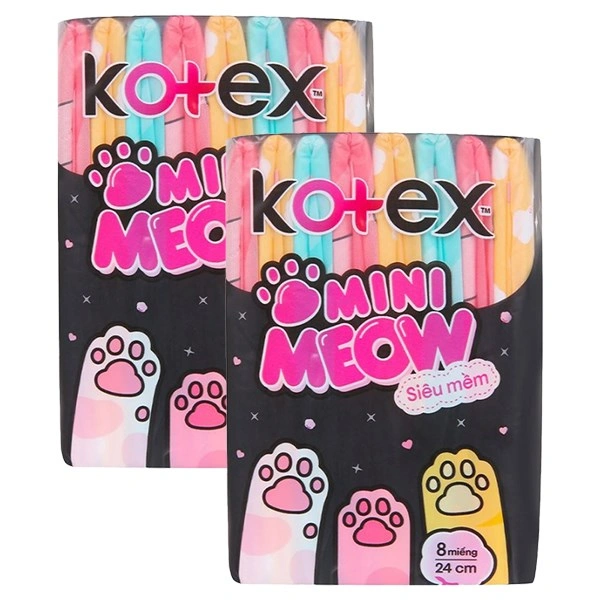 Combo 2 băng vệ sinh ban ngày Kotex Mini Meow