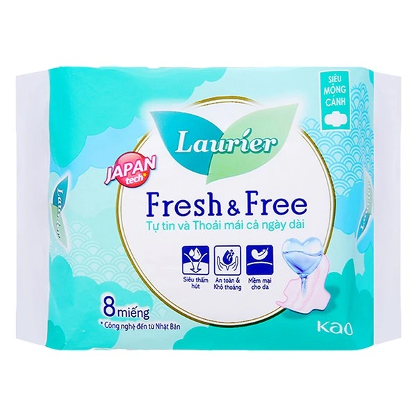 Băng vệ sinh ban ngày Laurier Fresh & Free