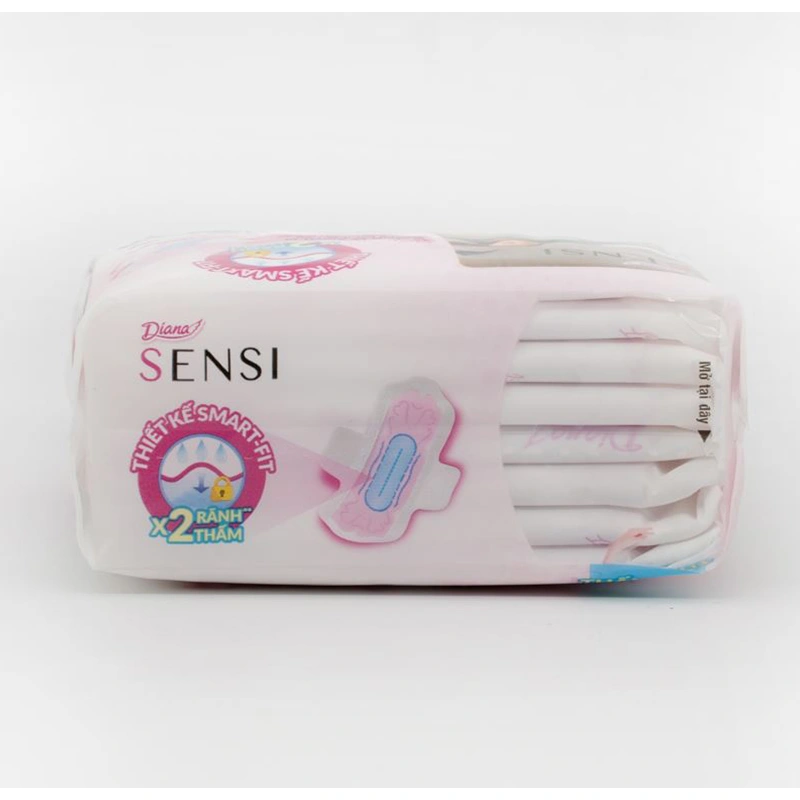 Băng vệ sinh ban ngày Diana Sensi Khô Thoáng siêu mỏng có cánh 8 miếng 4