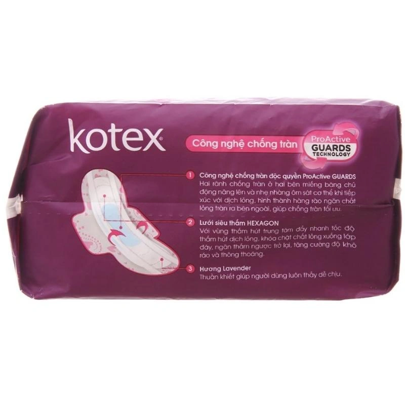 Băng vệ sinh ban ngày Kotex Pro siêu mỏng có cánh 20 miếng 2