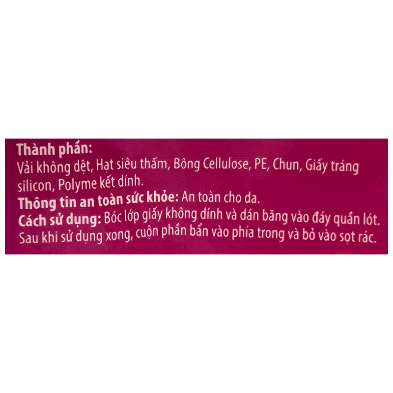 Băng vệ sinh ban ngày Diana Mama cho mẹ sau sinh không cánh 12 miếng 5