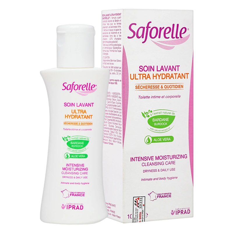 Dung dịch vệ sinh phụ nữ Saforelle Intensive Moisturizing Cleansing Care hương dịu nhẹ 100 ml 2