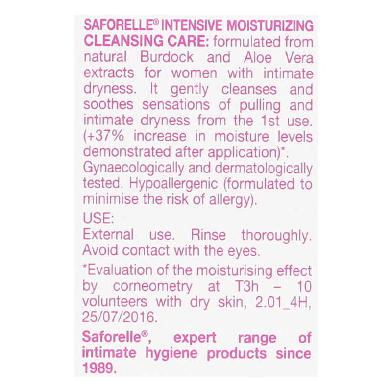 Dung dịch vệ sinh phụ nữ Saforelle Intensive Moisturizing Cleansing Care hương dịu nhẹ 100 ml 10