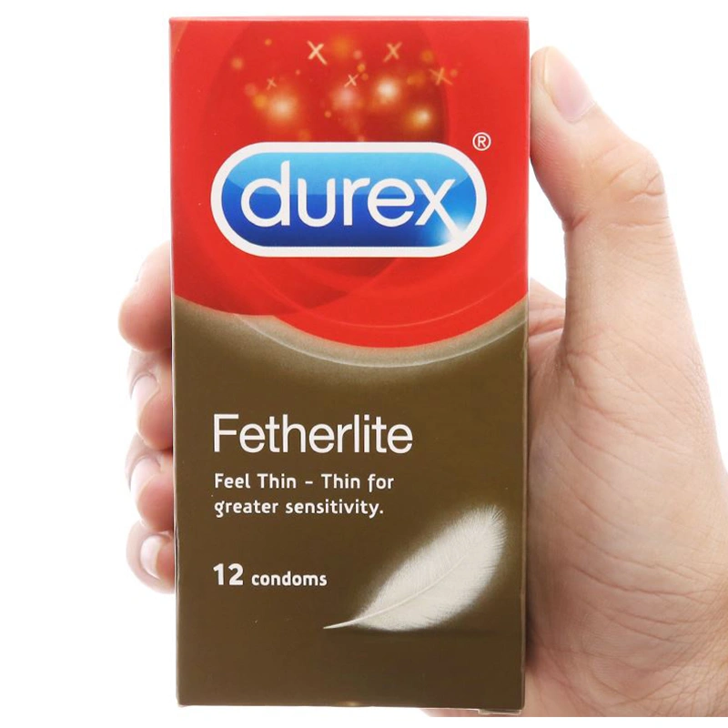 Hộp 12 cái bao cao su Durex Fetherlite 52.5 mm 3