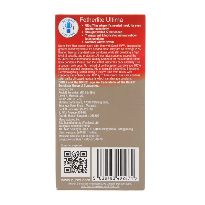Hộp 12 cái bao cao su Durex Fetherlite Ultima 52 mm 2