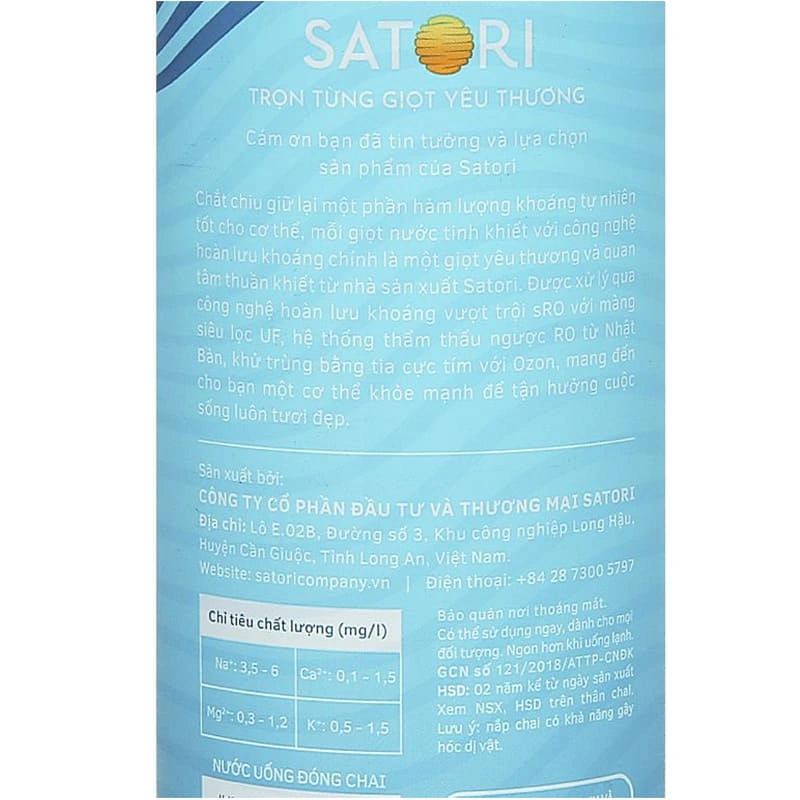 Nước tinh khiết Satori 350 ml 4
