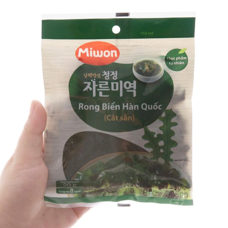 Rong biển khô cắt sẵn Miwon gói 20g (từ 1 tuổi) 3