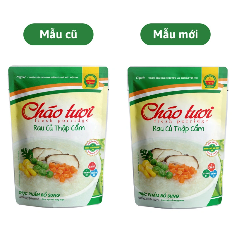 Cháo tươi Cây Thị vị rau củ thập cẩm gói 240g (từ 7 tháng) 2